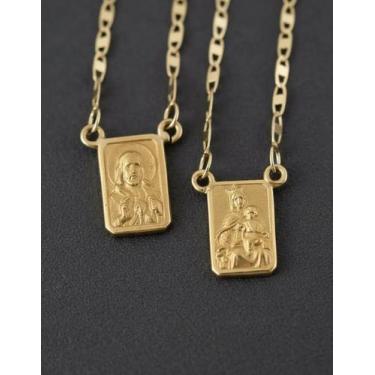 Imagem de Escapulário Fem. Ouro 18k Piastrine 1.3 60cm Df Joie Joia Dourado