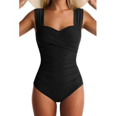 Imagem de Maiô EVOCRCO Modelador de Barriga Preto