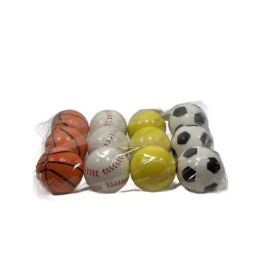Imagem de Kit c/ 12 Bolinha de apertar fisioterapia 5cm Unidade - Dalla Valle
