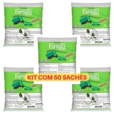 Imagem de Kit 50 Sachês Para Formigas Cortadeiras Isca Jardim Grama - Quimiagri