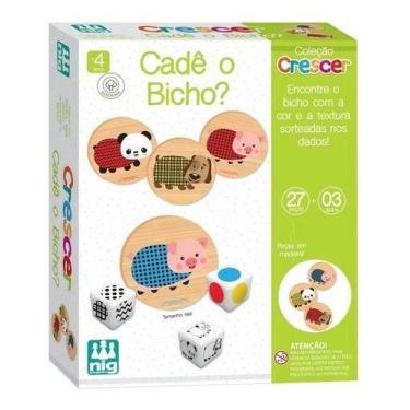 Imagem de Jogo Educativo Infantil Cadê O Bicho Madeira Nig Brinquedos