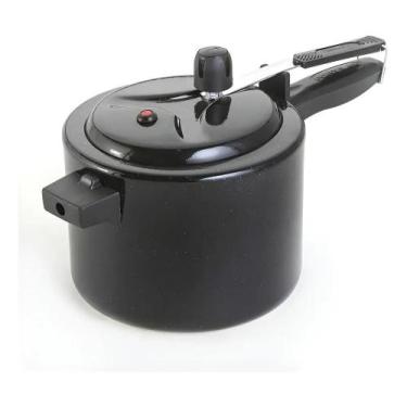 Imagem de Panela de Pressão 4,5L Preta Alumínio - Congratulations Store