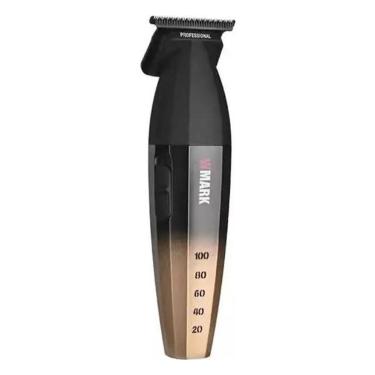 Imagem de Aparador de Cabelo Wmark Brasil NG-325 Profissional Lâmina Autodeslizante sem Fio Recarregável Gold USB