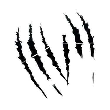 Imagem de Adesivos De Farol De Motocicleta Monster Claw Scratch 2 Peças, Decalqu