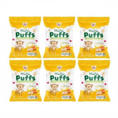 Imagem de Kit Biscoito de Arroz Mini Puffs Banana e Cenoura Nhami Mami - 6 unida