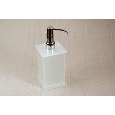 Imagem de Saboneteira Líquida em Acrílico Com Strass Jateada Decor Acrílicos