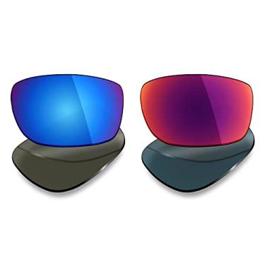 Imagem de 2 pares de lentes polarizadas de substituição da Mryok para óculos de sol Oakley Badman – Opções
