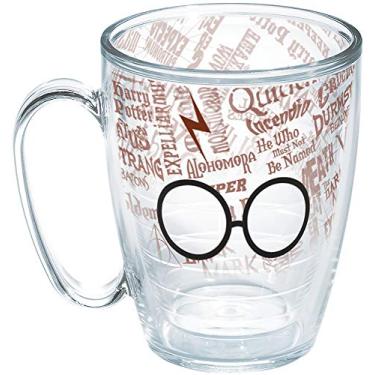Imagem de Tervis Copos de Harry Potter e cicatriz feitos nos EUA Copo isolado de parede dupla, caneca de 473 g - sem tampa, transparente
