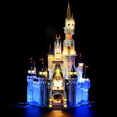 Imagem de LIGHTAILING Conjunto de luzes para modelos de blocos de construção (castelo da Disney) – Kit de luz LED compatível com Lego 71040 (não inclui o modelo)