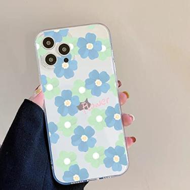 Imagem de Capa de telefone transparente flor de luxo para iphone 11 12 13 mini pro max xs x xr 7 8 plus se 2020 6s 6 capas macias, transparente k1757, para 13 pro max