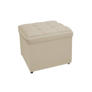 Imagem de Calçadeira Copenhague 90cm Solteiro Suede Bege Adj Decor