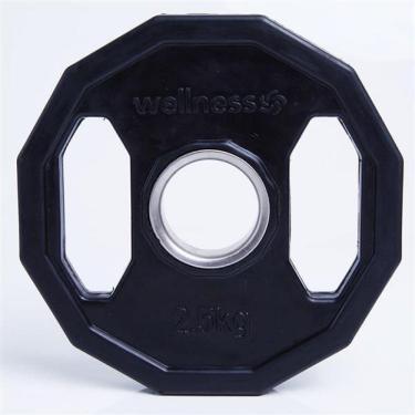Imagem de Anilha Olímpica 12 Faces com Pegada 2,50kg Wellness