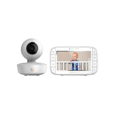 Imagem de Babá Eletrônica C/ Microfone Sons Visão Noturna Visor 5 Polegadas Controle de Ângulo e Zoom Motorola