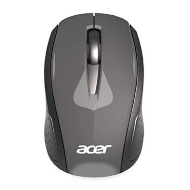 Imagem de ACER Mouse sem fio RF (cinza/preto), funciona com Chromebook, com Plug and Play USB para usuários destro/canhotos (para Chromebooks, Windows PC e Mac), Modelo: GP.MCE11.01E