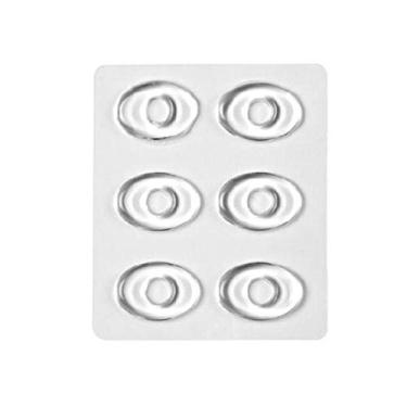 Imagem de KKmoon 6 unidades/conjunto de almofada de milho macio para calo almofadas de calo sapatos transparentes resistentes ao desgaste inserir adesivos protetores de dedos cuidados com os pés