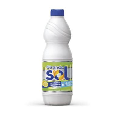 Imagem de Alvejante Perfumado Lemon Girando Sol 1L, Alvejante Perfumado Com Cloro Ativo, Verde, Um Aliado Indispensável Na Limpeza Pesada, Ação De Limpeza 6 Em 1, Sua Casa Merece O Melhor Cuidado