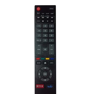 Imagem de Novo controle remoto NH401UD para MAGNAVOX 32MV402X/F7 26MV402X/F7 22MV402X/F7 50MF412B/F7 com chave de aplicativo Netflix Vudo
