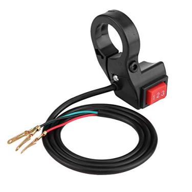 Imagem de Interruptor de guidão Suuonee, 22 mm, guidão elétrico, 3 velocidades, interruptor de câmbio para motocicleta e-bike scooter, preto