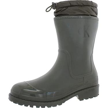 Imagem de Calvin Klein Bota de Chuva Feminina Abay, Bota Impermeável de Borracha, Verde escuro 301, 6