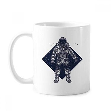 Imagem de Astronaut Stars Universe Art Pattern Caneca Cerâmica Café Porcelana Utensílios de Mesa