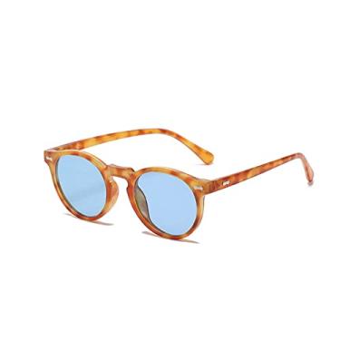 Imagem de Óculos de Sol Polarizados Feminino Masculino Vintage Lente Redonda Designer Óculos de Sol Óculos de Sol UV400,C03,Tamanho único