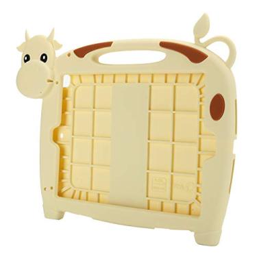 Imagem de Capa protetora de tablet, capa de tablet adorável de silicone macio, design portátil respirável para crianças Pro2018 AIR2 ao ar livre (amarelo)