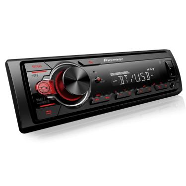 Imagem de Rádio MP3 1DIN Media Receiver USB/Bluetooth/AUX/FM/AM Relógio na tela Pioneer - MVH-S218BT