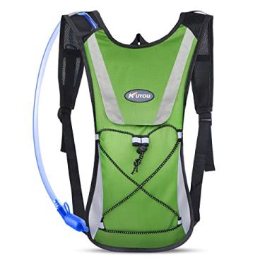 Imagem de Mochila de hidratação com bexiga de hidratação de 2L para caminhadas, pacote de hidratação para corrida, ciclismo, caminhada, festival.