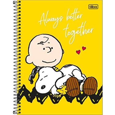 Imagem de Caderno C/D 01 Materia Snoopy 80 Folhas Tilibra