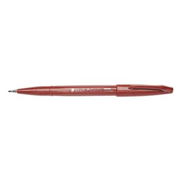 Imagem de Pentel Caneta Fude Touch Sign Pen, marrom, feltro tipo pincelada (SES15C-E)