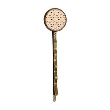 Imagem de Japan Pink Sushi Hashis Retro Metal Hair Bobby Pin Headwear