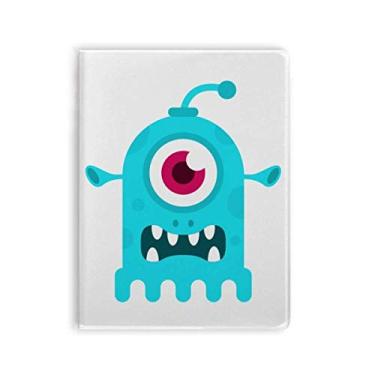 Imagem de Diário de capa macia para notebook Alien Cyclops Universe and Alien Blue Cyclops