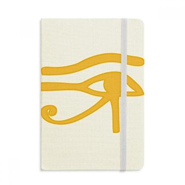 Imagem de Caderno de decoração de olhos do Egito Antigo com capa dura em tecido oficial diário clássico