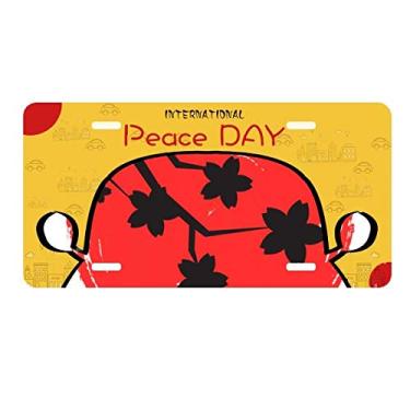 Imagem de DIYthinker Pintura com pincel, padrão japonês, placa de automóvel, etiqueta decoração de carro, dia da paz