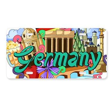 Imagem de DIYthinker Placa de licença New Swan Stone Castle Beer Germany Graffiti Decoração de aço inoxidável