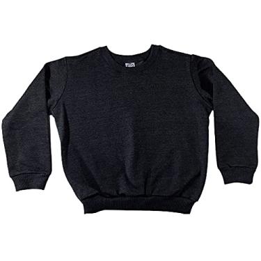 Imagem de Blusa de Moletom Infantil, Baby Deluxe, Grafite, 12 Anos