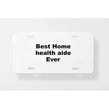 Imagem de Capa para placa de licença Home Health Aide – Capa para placa de carro – Capa para placa de carro 15 x 30 cm
