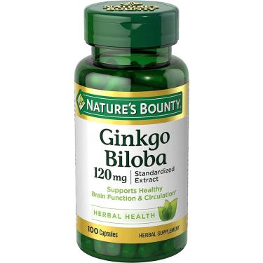 Imagem de Nature's Bounty Ginkgo Biloba 120 mg - 100 Cápsulas