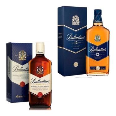 Imagem de Whisky Ballantine's Finest 1L + Ballantine's 12 Anos 1L