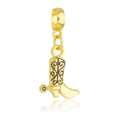 Imagem de Pingente Berloque Bota Cowboy Pandora Banhado a Ouro 18k