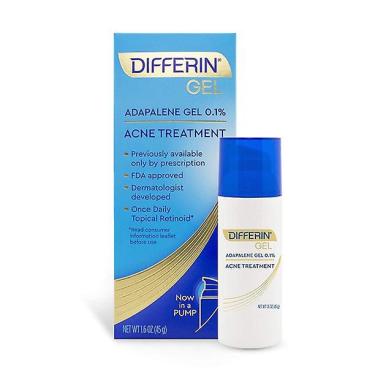 Imagem de Differin 0,1% adapaleno acne tratamento gel bomba, 1,6 oz
