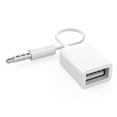 Imagem de Thincol Adaptador de cabo de áudio macho de 3,5 mm para cabo fêmea USB, CD players, PC, cabos auxiliares para conferências, educação, entretenimento, jogos, cinema, restaurantes