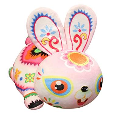 Imagem de Toyvian Boneca Coelho de Jade coelho mascote boneca coelho estatuetas do zodíaco chinês Brinquedos infantis brinquedo de pelúcia coelho de coisas boneca de coelho para crianças a cama bebê