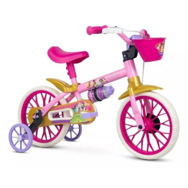 Imagem de Bicicleta Bicicletinha Infantil Aro 12 Princesas Nathor