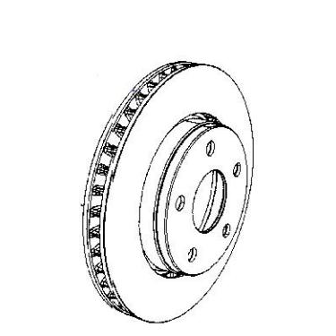 Imagem de Rotor de freio a disco Mopar 5206 0137AB