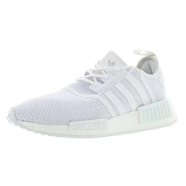 Imagem de adidas Tênis feminino NMD_r1's, Branco/azul-claro e branco, 41