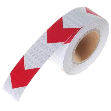 Imagem de Faixa Refletiva Sinalizaçao Seta Segurança 25 Metros Flexivel Estrada Caminhao