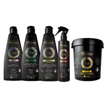 Imagem de Kit Arvensis Cachos Shampoo Condicionador Ativador Crespo Day After Máscara 2x1