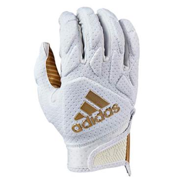 Imagem de adidas Freak 5.0 Padded Football Receiver Glove, White/Metallic Gold, Medium