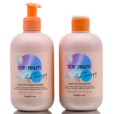 Imagem de Kit de lifting de cabelo Inebrya Ice Cream Age Therapy Shampoo e Condit
